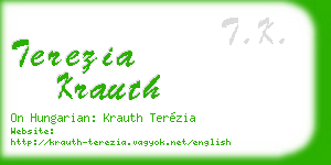 terezia krauth business card
